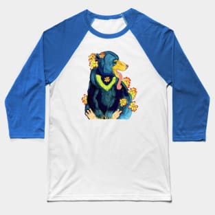 Sunbear with Succulents Baseball T-Shirt